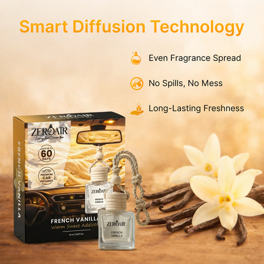 ZeroAir French Vanilla Hanging Car Perfume