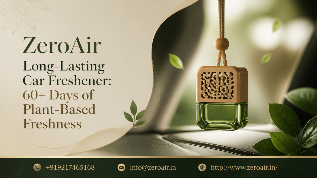 ZeroAir Long-Lasting Car Freshener: 60+ Days of Plant-Based Freshness