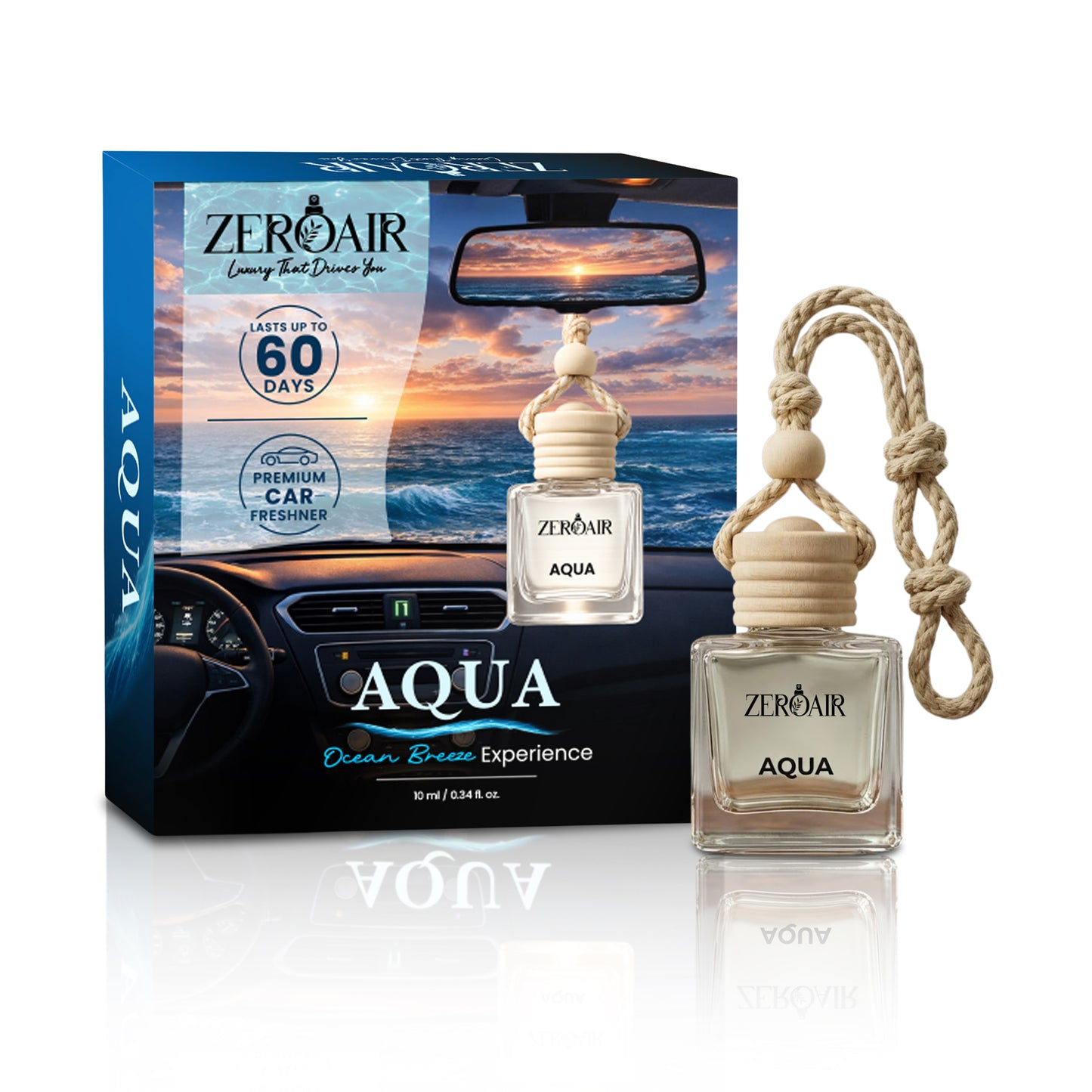 ZeroAir Aqua Hanging Car Perfume