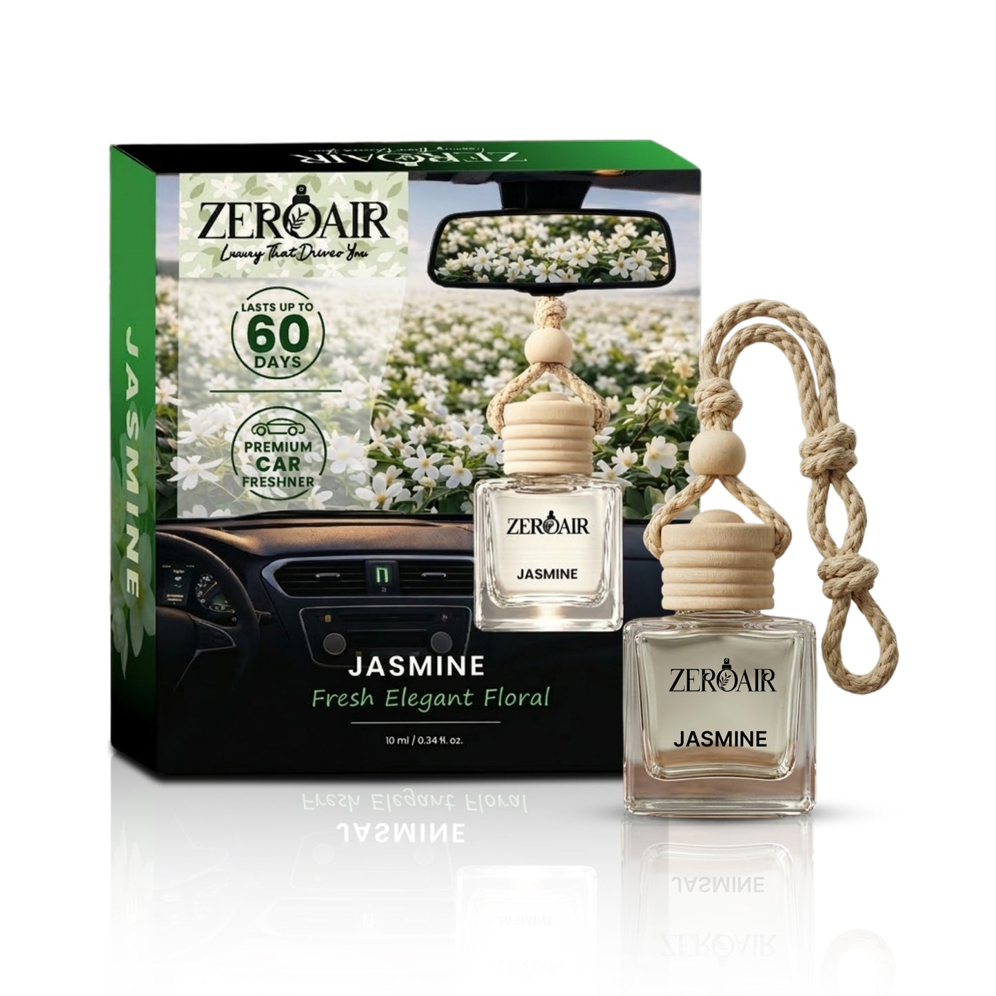 ZeroAir Jasmine Hanging Car Perfume