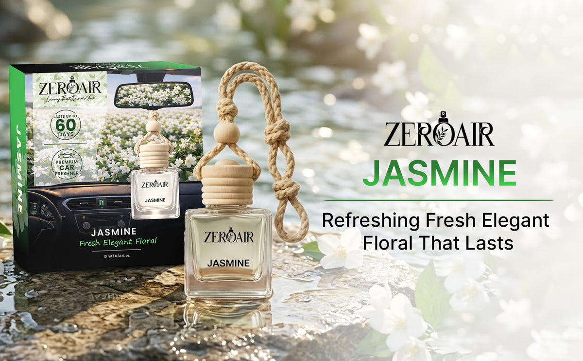 Jasmine Long Lasting Car Perfume | Non Alcoholic Hanging Car Freshener