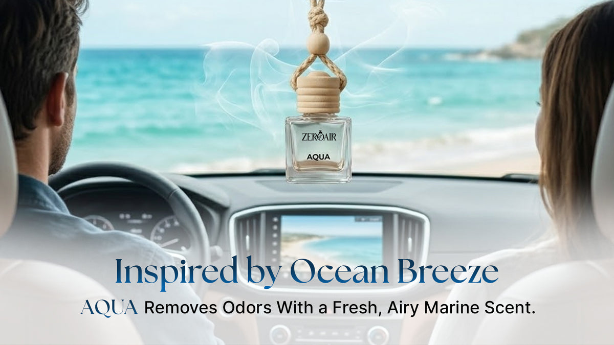 Ocean Breeze Long Lasting Car Perfume | Non Alcoholic Hanging Car Freshener