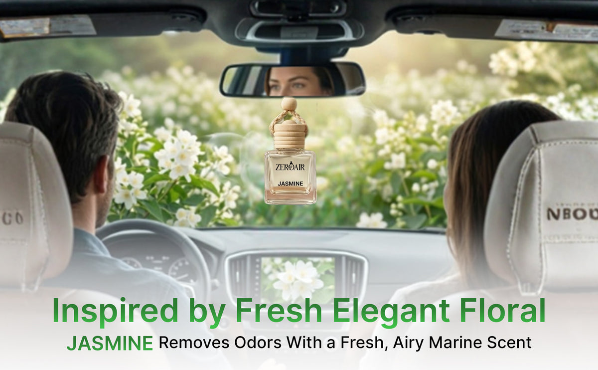 Jasmine Long Lasting Car Perfume | Non Alcoholic Hanging Car Freshener