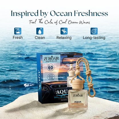 Ocean Breeze Long Lasting Car Perfume | Non Alcoholic Hanging Car Freshener