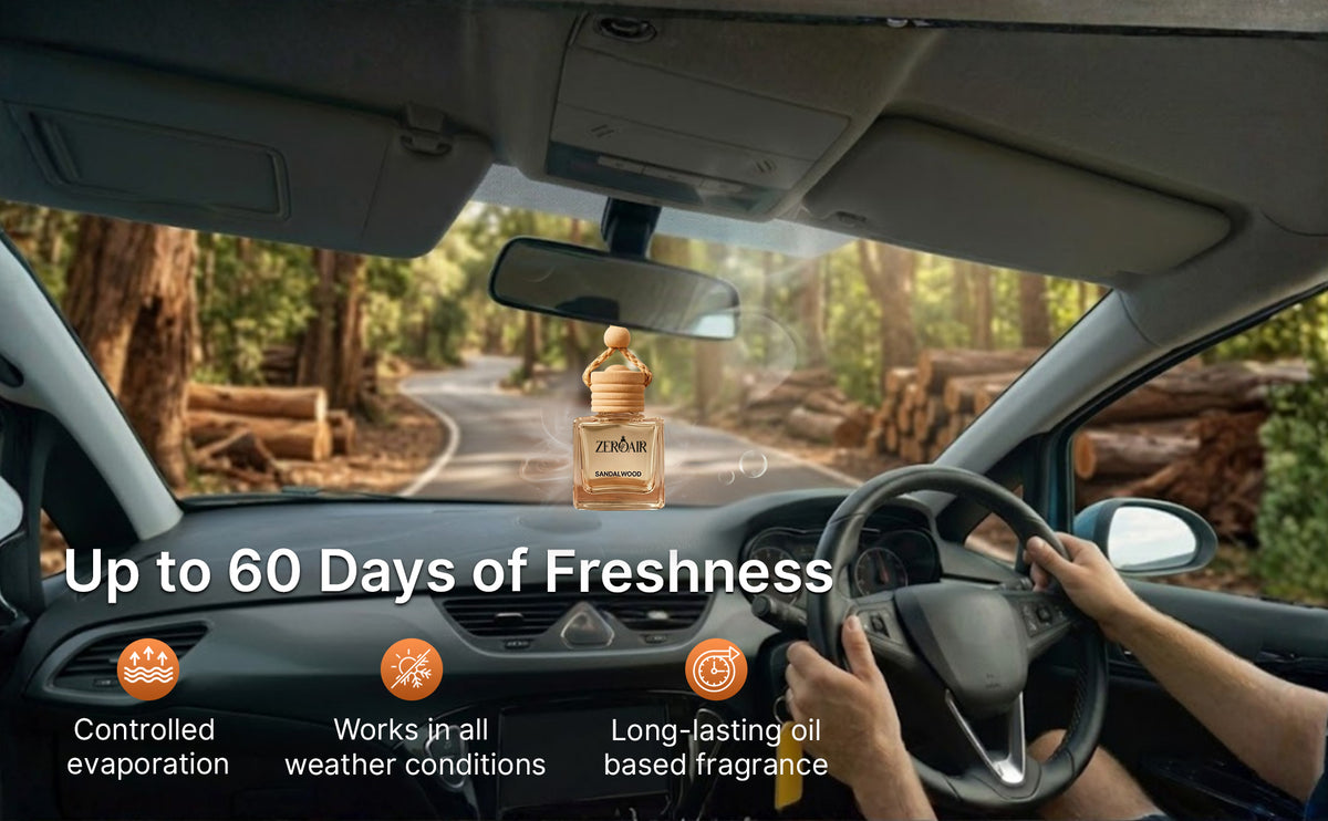 Sandalwood Luxury Car Perfume | Long Lasting Non Toxic Car Freshener