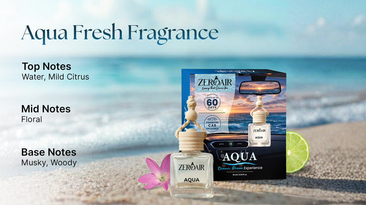 Ocean Breeze Long Lasting Car Perfume | Non Alcoholic Hanging Car Freshener