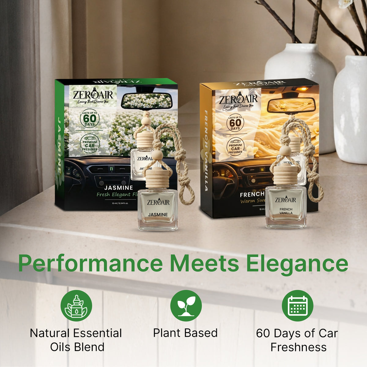 Sandalwood Luxury Car Perfume | Long Lasting Non Toxic Car Freshener