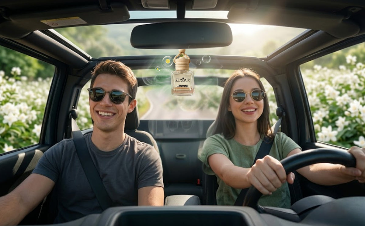 Jasmine Long Lasting Car Perfume | Non Alcoholic Hanging Car Freshener