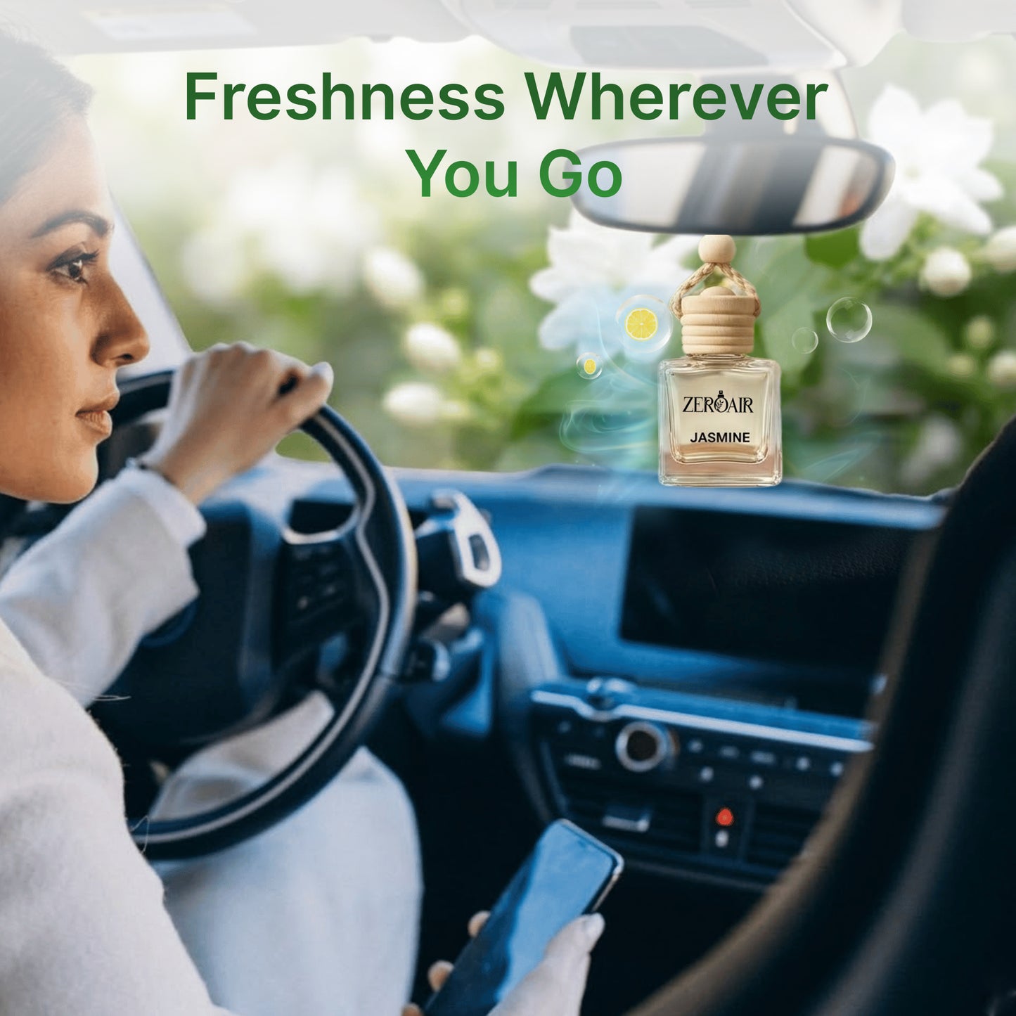 ZeroAir Jasmine Hanging Car Perfume