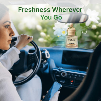 Jasmine Long Lasting Car Perfume | Non Alcoholic Hanging Car Freshener